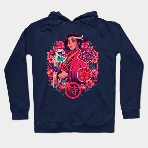 Cherry Makoto Samurai Hoodie by BrunoMota